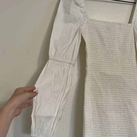 Gianni Bini Tally LS Square Neck Smocked Mini Dress - Picture 5 of 8